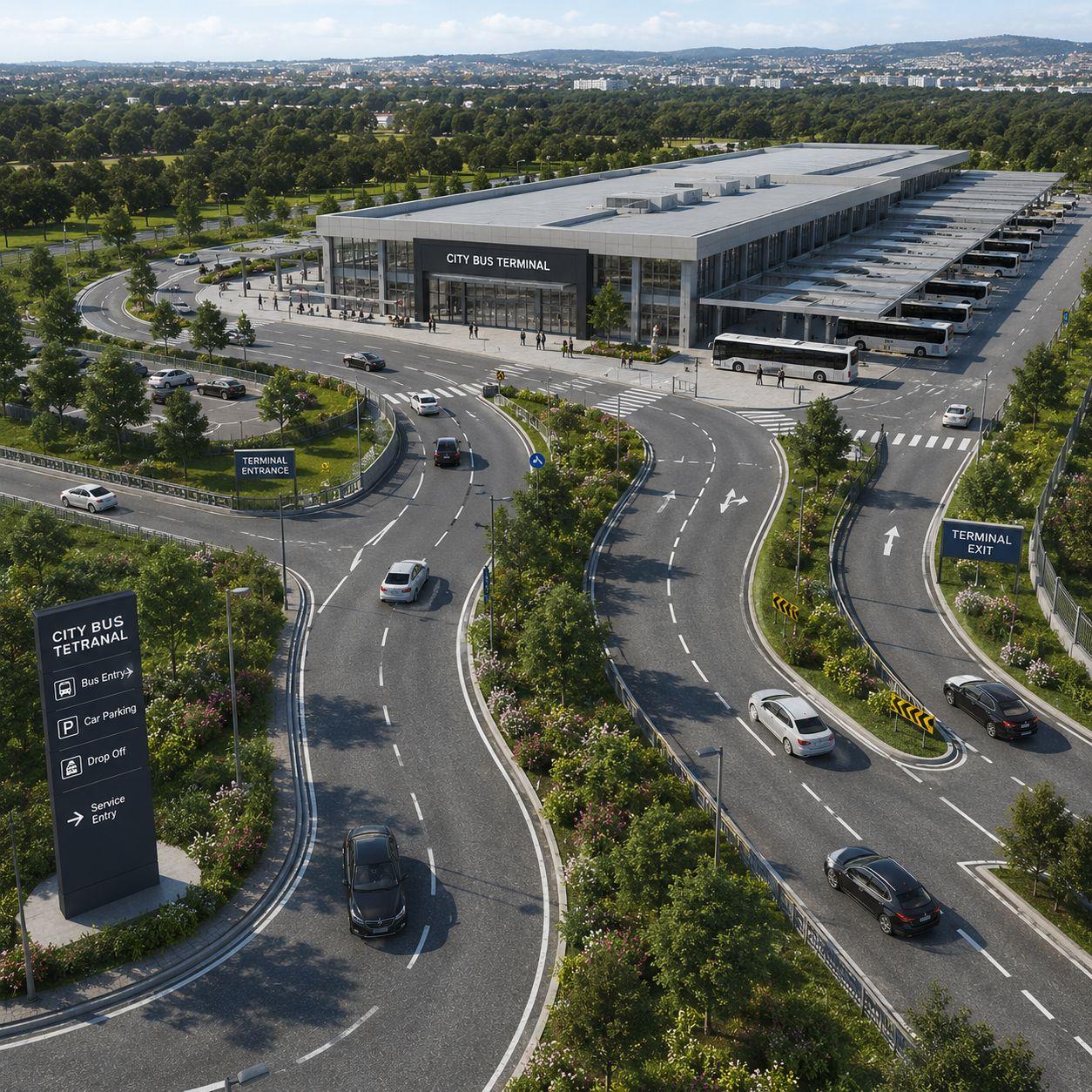 Access Roads & Entrances